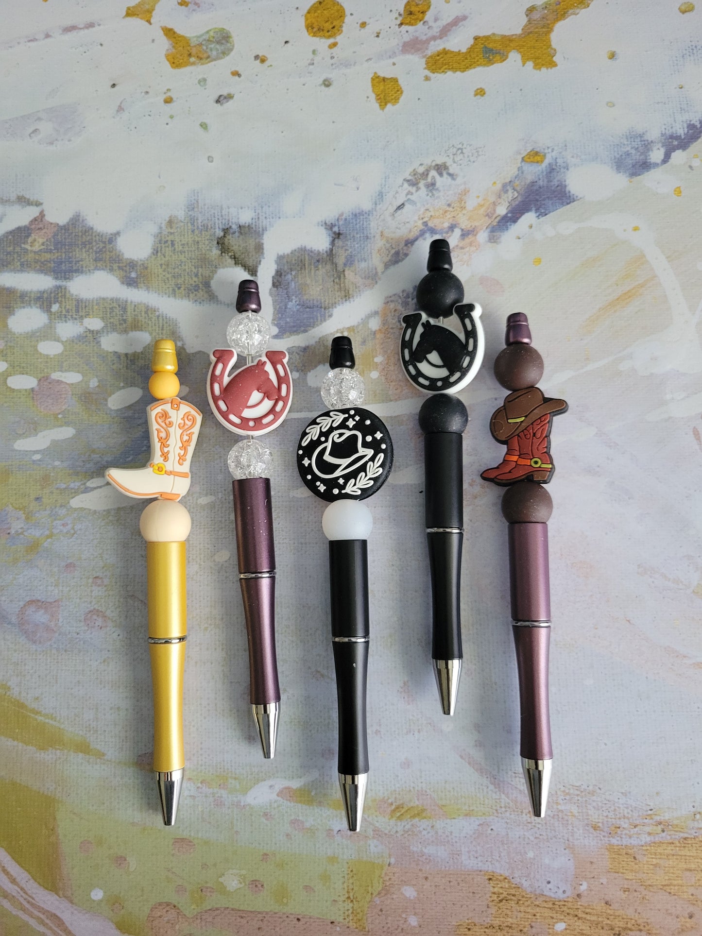 Western Themed Beadable Pens