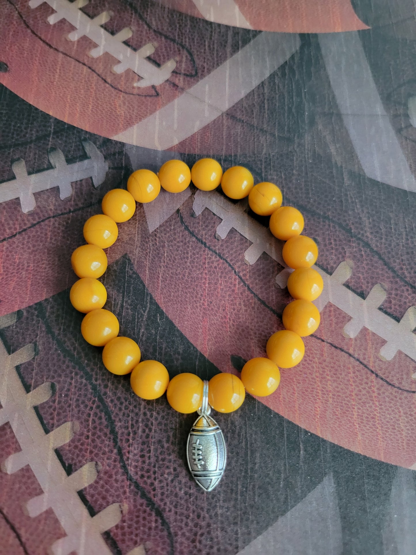 Commanders Inspired Beaded Charms Bracelets