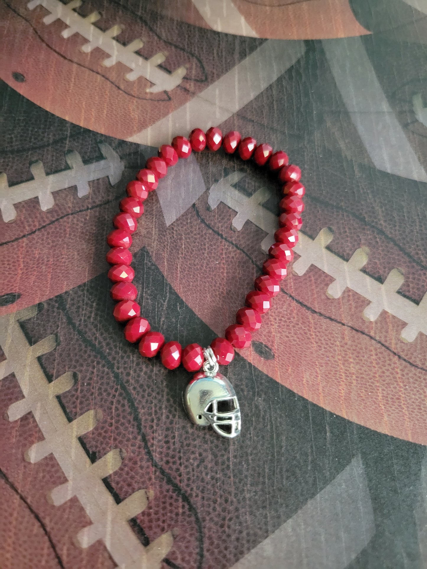 Commanders Inspired Beaded Charms Bracelets