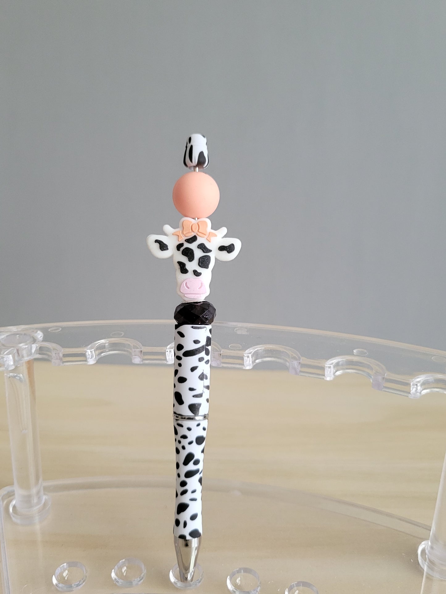 Cow Beaded Pen