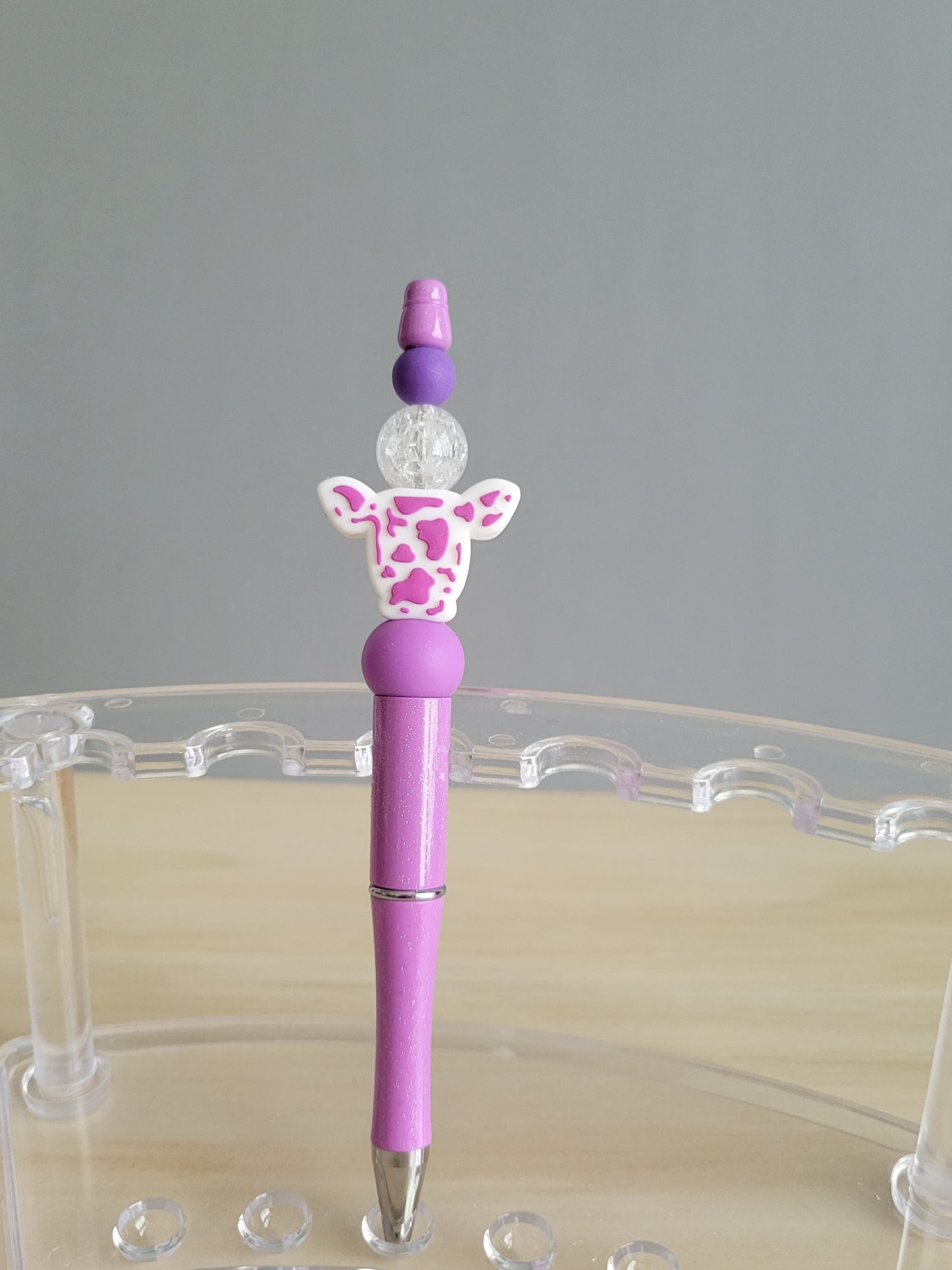 Cow Beaded Pen