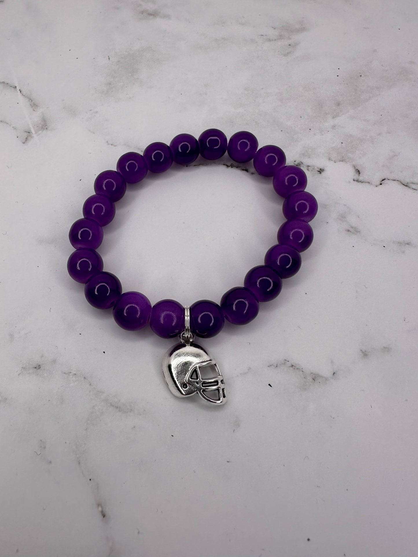 Vikings Inspired Handmade Football Charms Bracelets
