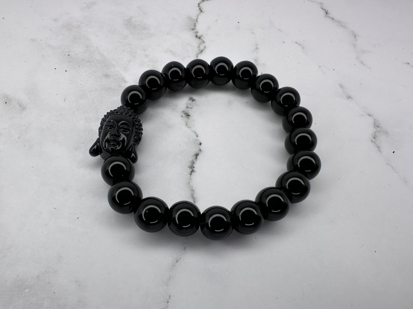 Buddha Head Charm Beaded Bracelets