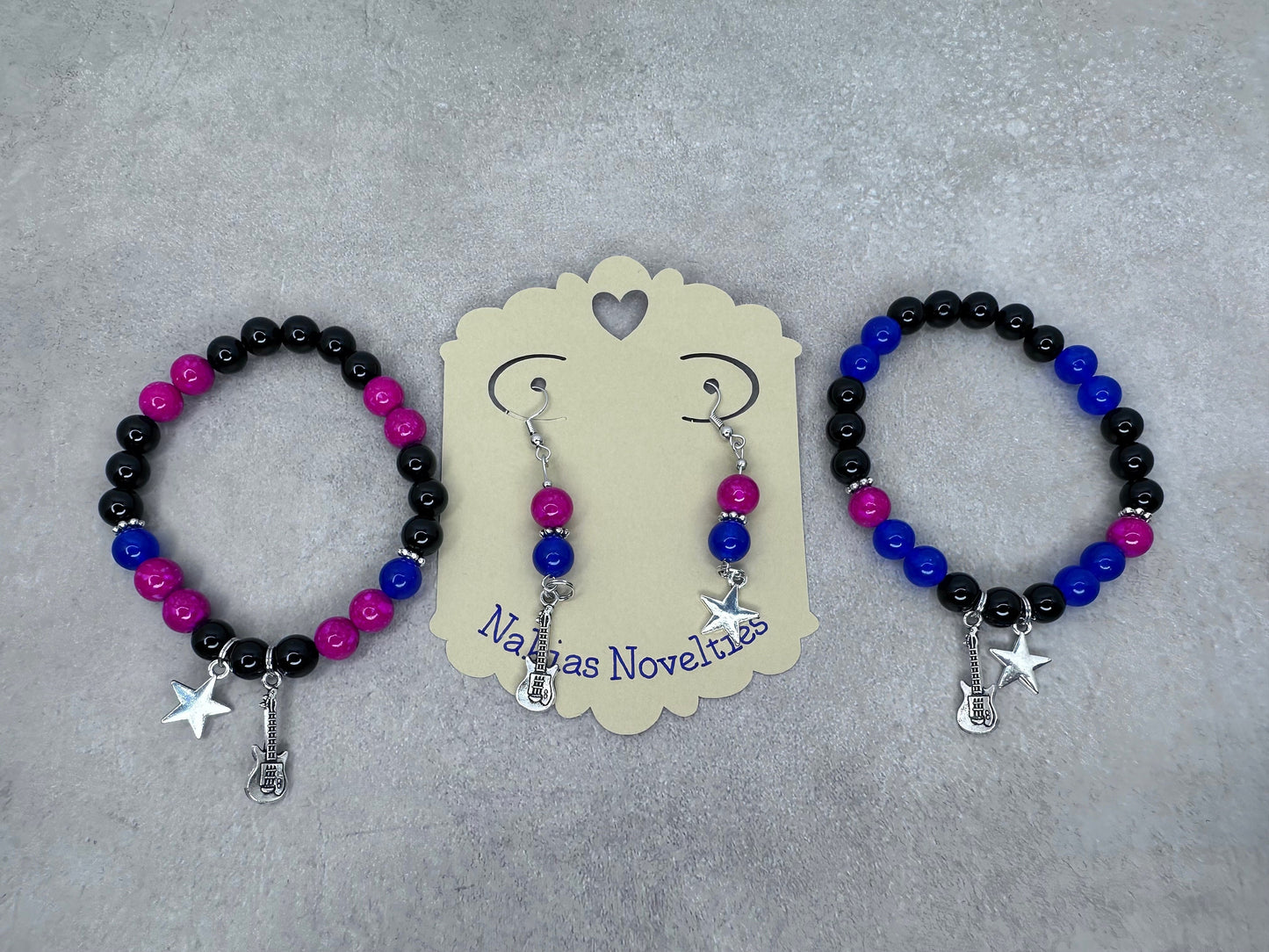 Who Really Cares Inspired Bracelet Earrings Set TV Girl