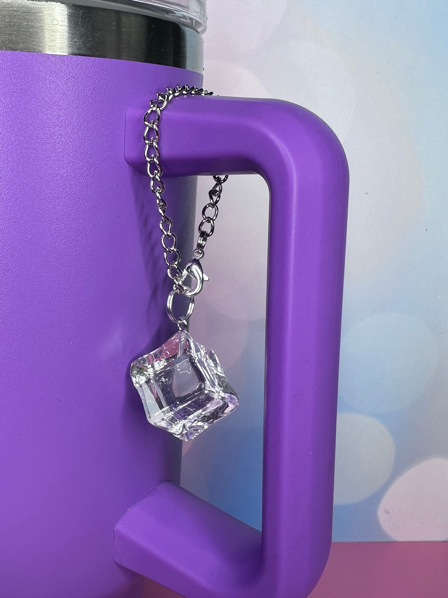Ice Cube Charm Stanley Tumbler Stanley Accessory Water Bottle Charm Cup Handle Bracelet