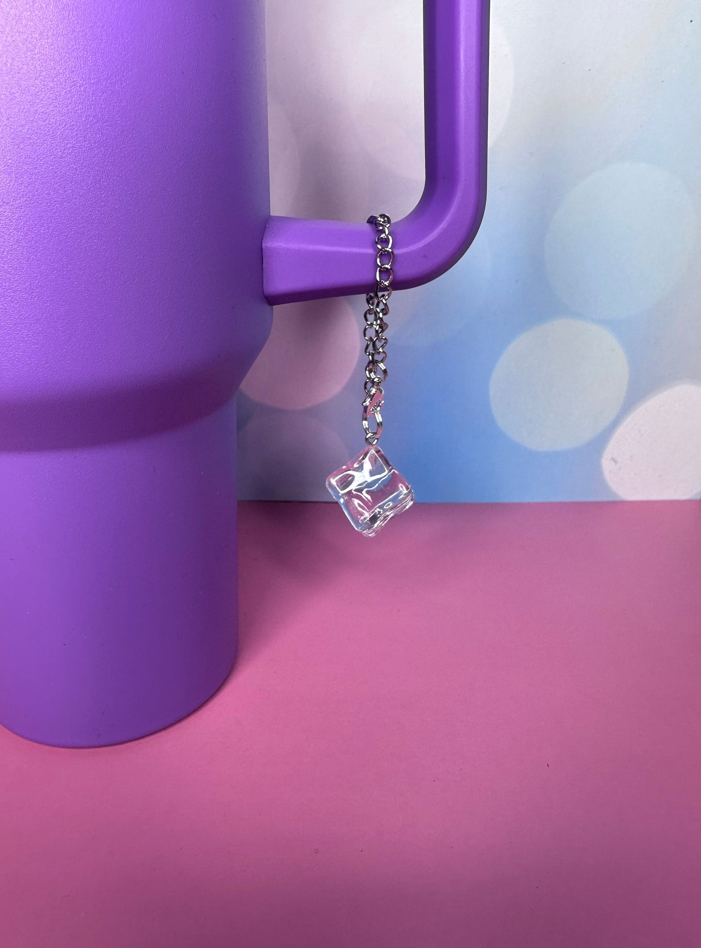 Ice Cube Charm Stanley Tumbler Stanley Accessory Water Bottle Charm Cup Handle Bracelet