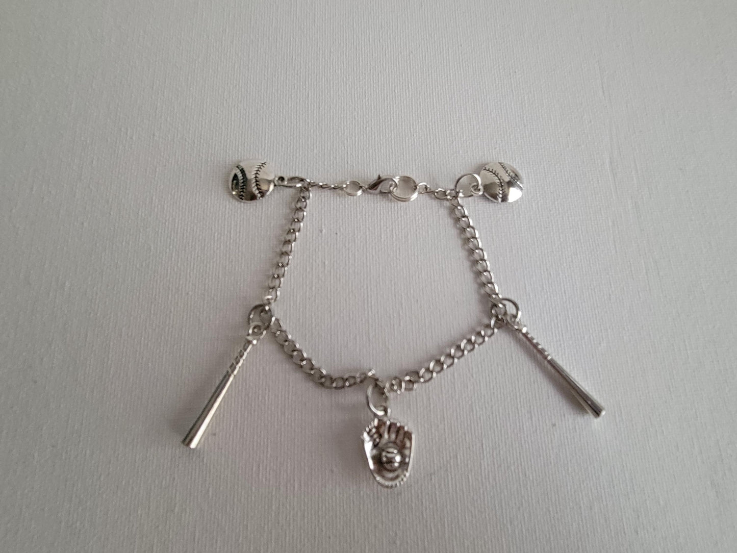 Baseball Themed Charm Bracelet