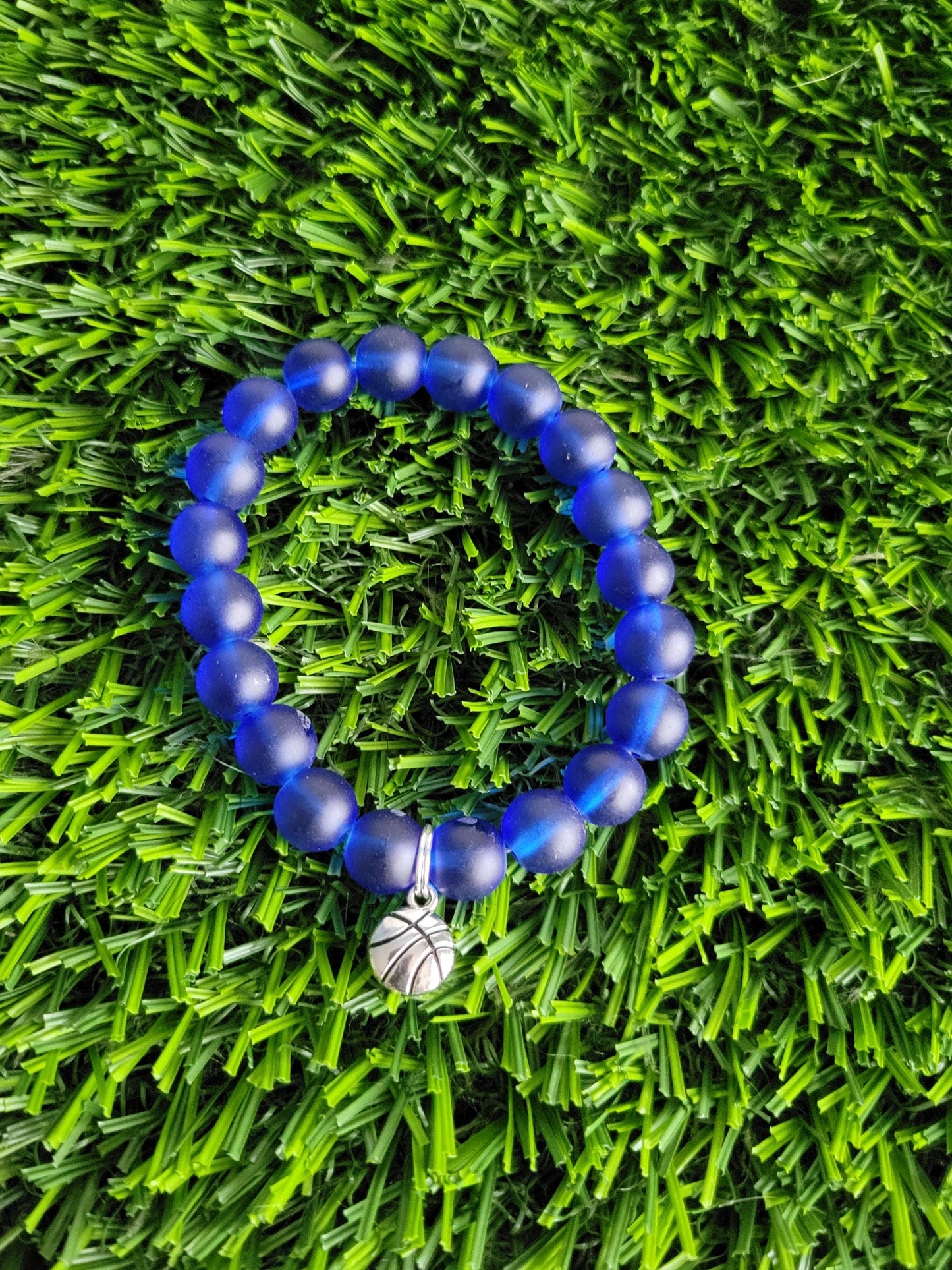 Lynx Inspired Beaded Basketball Charms Bracelet