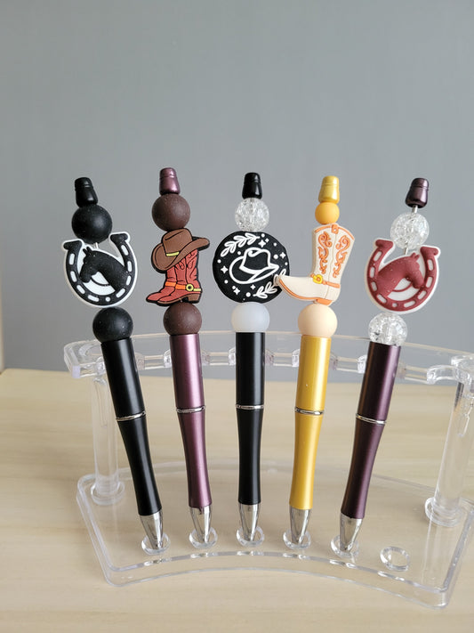Western Themed Beadable Pens