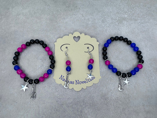 Who Really Cares Inspired Bracelet Earrings Set TV Girl