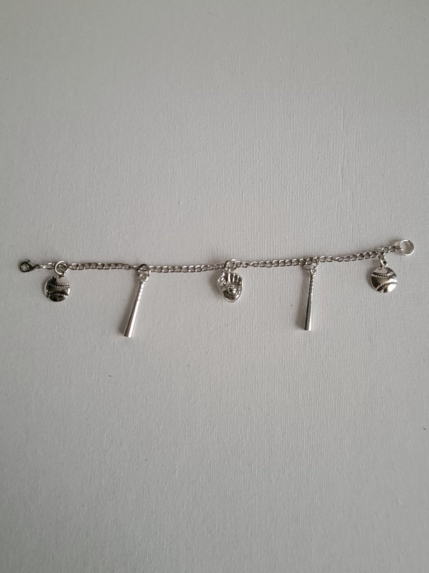 Baseball Themed Charm Bracelet