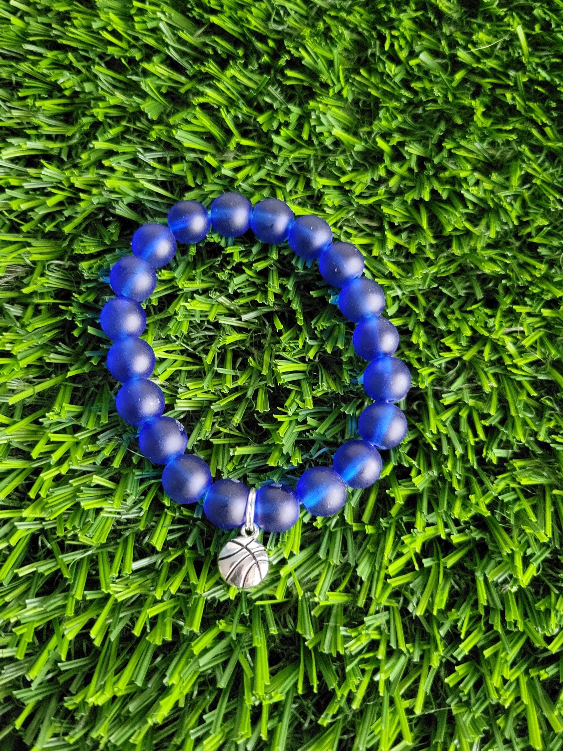 Lynx Inspired Beaded Basketball Charms Bracelet